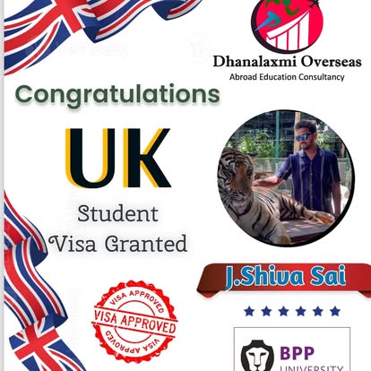 J. Shiva Sai — UK visa approved