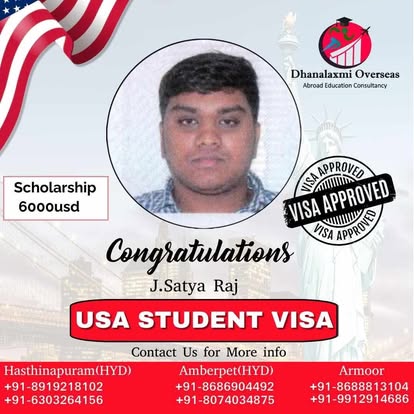 J. Satya Raj — USA visa approved