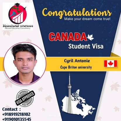 Cyril Antonie — Canada visa approved