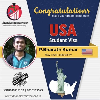 P. Bharath Kumar — USA visa approved