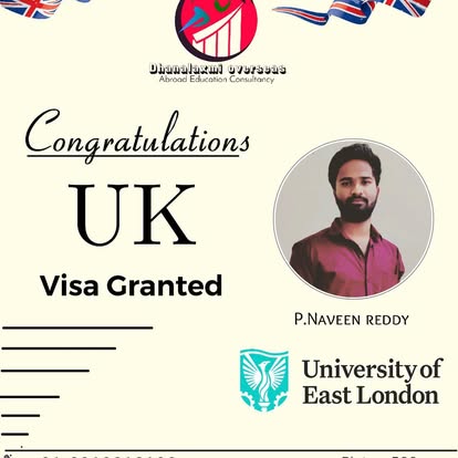 P. Naveen Reddy — UK visa approved