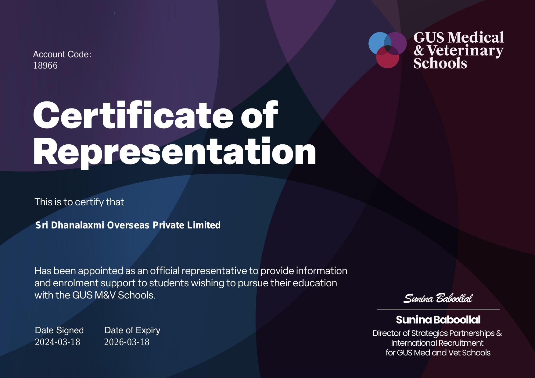 GUS Medical & Veterinary Schools — GUS Academy — Onboarding Journey