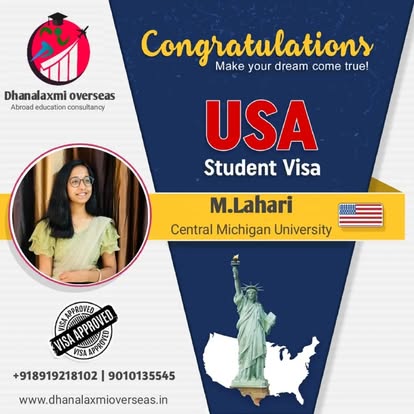M. Lahari — USA visa approved
