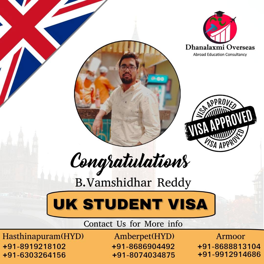 B. Vamshidhar Reddy — UK visa approved
