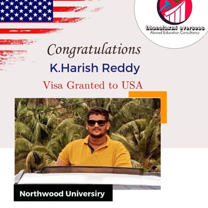 K. Harish Reddy — USA visa approved