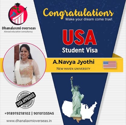 A. Navya Jyothi — USA visa approved