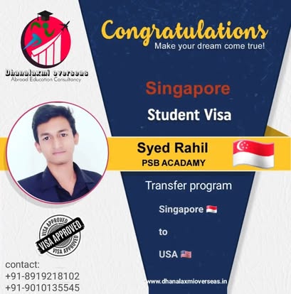 Syed Rahil — Singapore visa approved