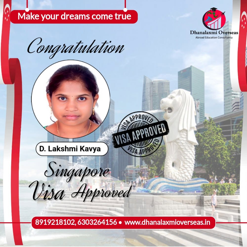 D. Lakshmi Kavya — Singapore visa approved