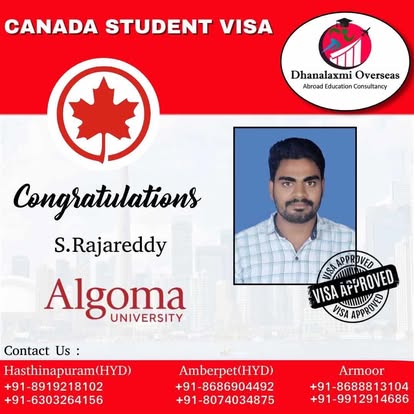 S. Rajareddy — Canada visa approved