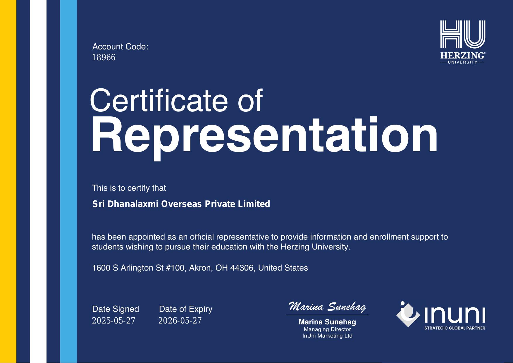 Herzing College, Canada — Authorised Recruitment Partner