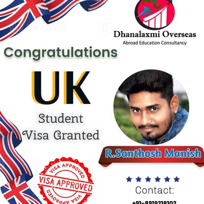 R. Santhosh Manish — UK visa approved