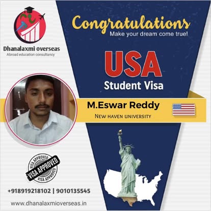 M. Eswar Reddy — USA visa approved