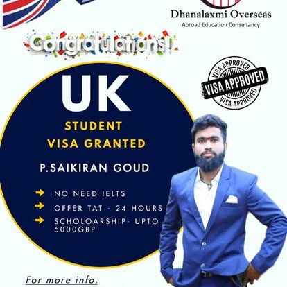 P. Saikiran Goud — UK visa approved