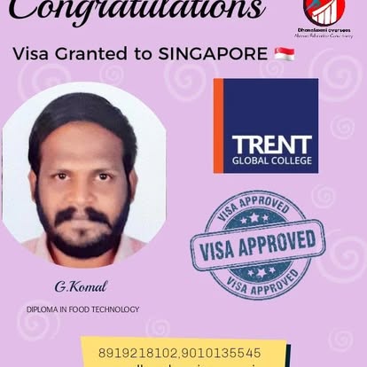 G. Komal — Singapore visa approved