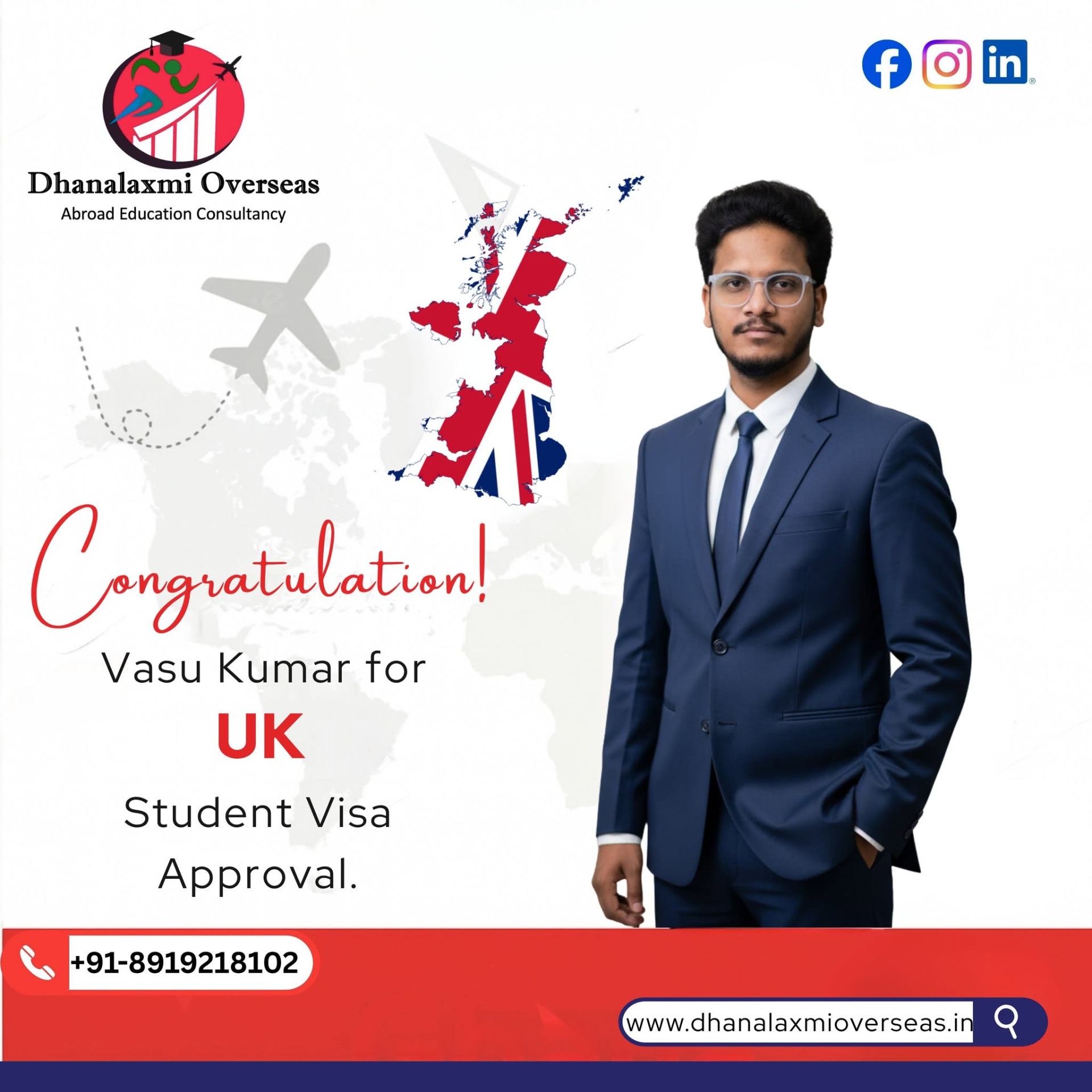 Vasu Kumar — UK visa approved