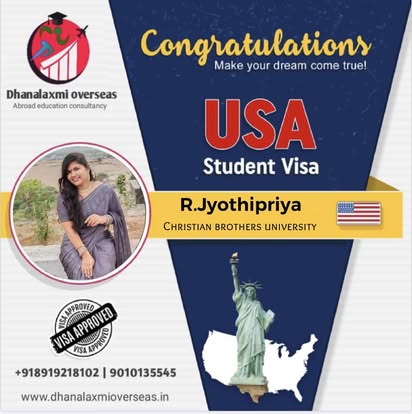 R. Jyothipriya — USA visa approved