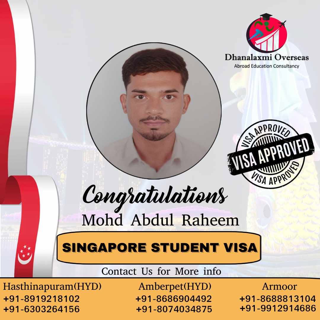 Mohd Abdul Raheem — Singapore visa approved