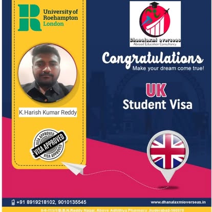 K. Harish Kumar Reddy — UK visa approved