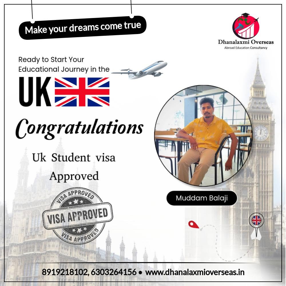 Muddam Balaji — UK visa approved