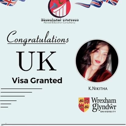 K. Nikitha — UK visa approved