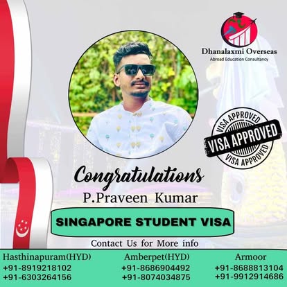 P. Praveen Kumar — Singapore visa approved