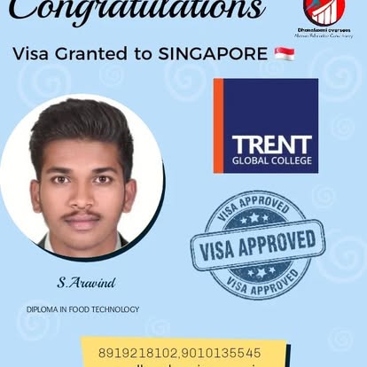 S. Aravind — Singapore visa approved