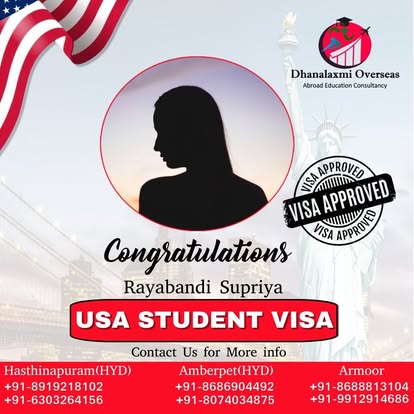 Rayabandi Supriya — USA visa approved