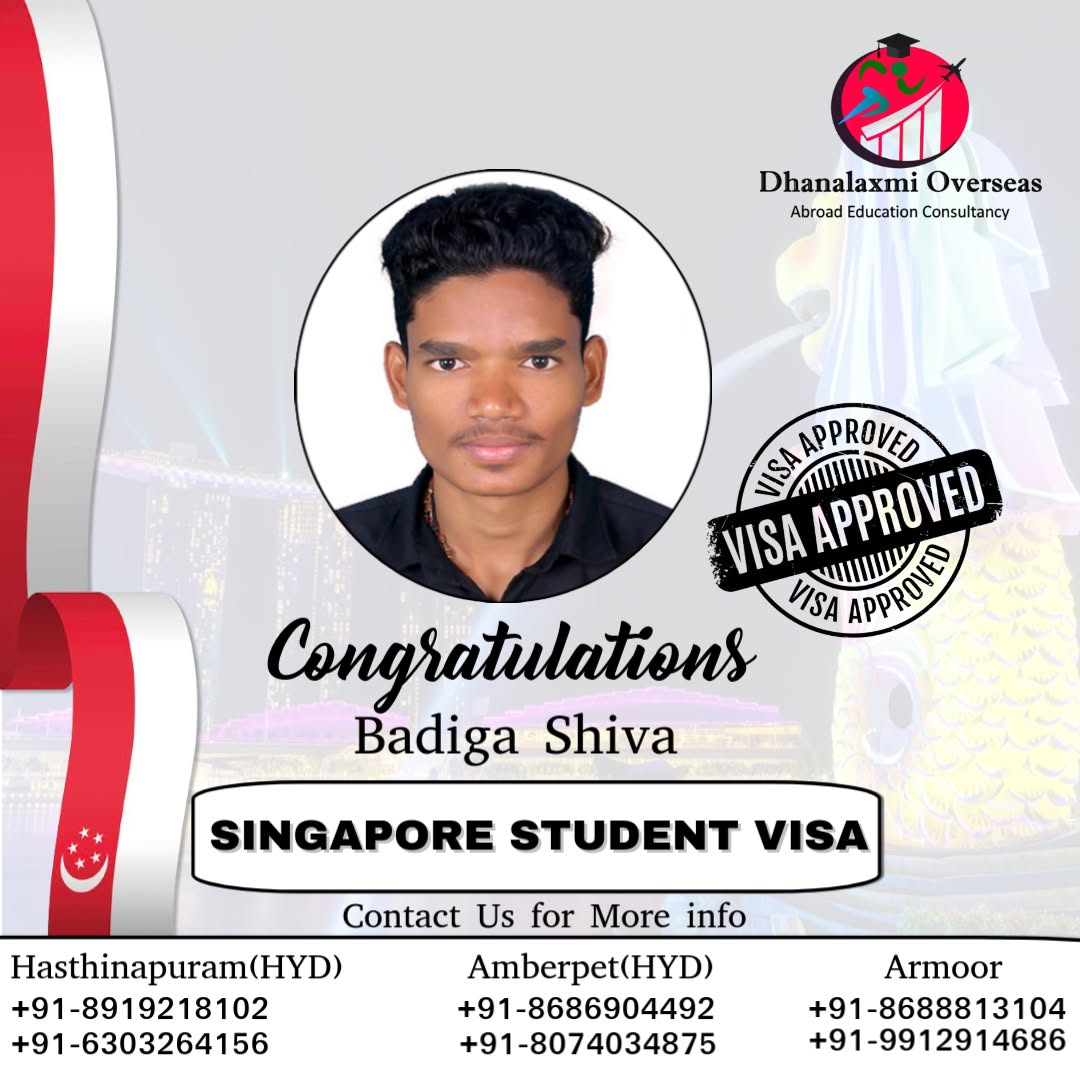 Badiga Shiva — Singapore visa approved