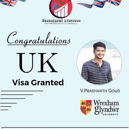 V. Prashanth Goud — UK visa approved