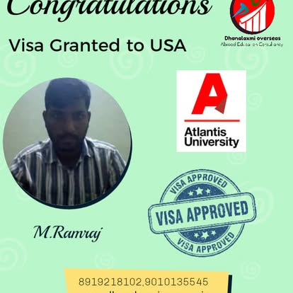 M. Ramraj — USA visa approved