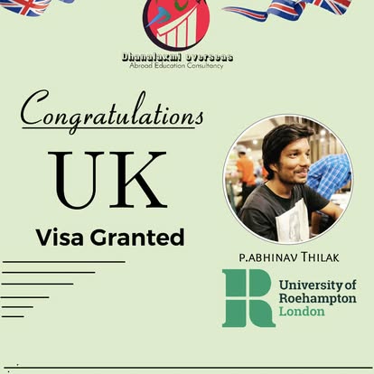 P. Abhinav Thilak — UK visa approved