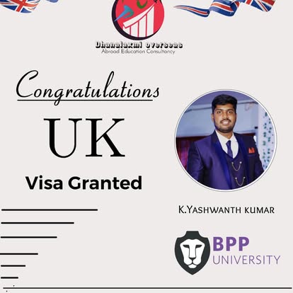 K. Yashwanth Kumar — UK visa approved