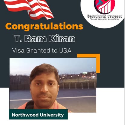 T. Ram Kiran — USA visa approved