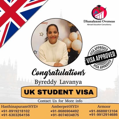 Byreddy Lavanya — UK visa approved