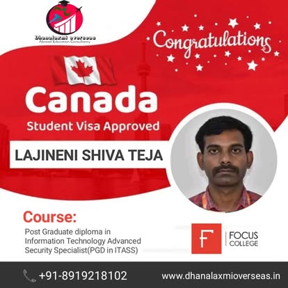 Lajineni Shiva Teja — Canada visa approved