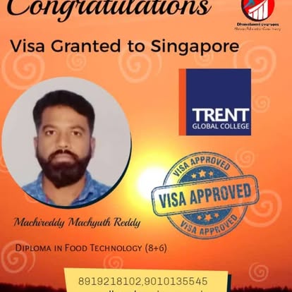 Machireddy Machyuth Reddy — Singapore visa approved